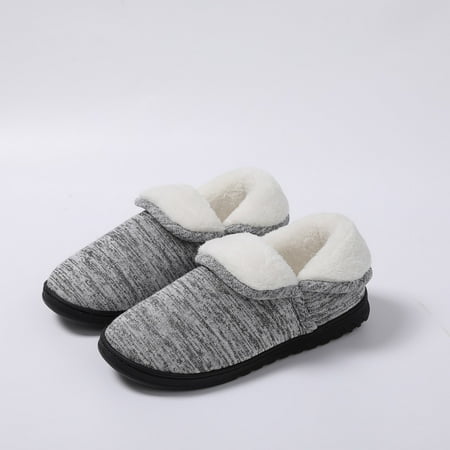 Sponge Thickening Slippers For Men Winter Warm House Slippers Gray 5.5
Sponge Thickening Slippers For Men Winter Warm House Slippers Gray 5.5