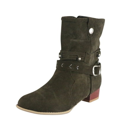 Valentine s Day Deals!2022 Juebong Women s Low Heel Belt Buckle Frosted Side Zipper Round Head Vintage Ankle Boots
Valentine s Day Deals!2022 Juebong Women s Low Heel Belt Buckle Frosted Side Zipper Round Head Vintage Ankle Boots