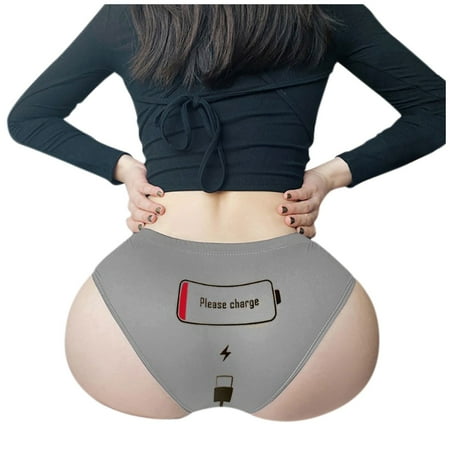 Funny Please Charge Printed Sexy Panties For Women Cartoon Stretch Soft Seamless Underwear
Funny Please Charge Printed Sexy Panties For Women Cartoon Stretch Soft Seamless Underwear