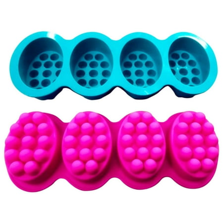 Silicone Soap Mold 4 Cavities Ellipse Massage Brush Shape Aromatherapy Wax Mould Cake Baking Mold
Silicone Soap Mold 4 Cavities Ellipse Massage Brush Shape Aromatherapy Wax Mould Cake Baking Mold