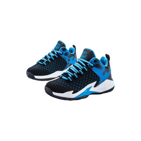 Rockomi Boys Girls Athletic Shoe Lace Up Sneakers Sport Basketball Shoes Kids Non-slip Slip Resistant Sneaker Fashion Breathable Trainers Black Blue 7
Rockomi Boys Girls Athletic Shoe Lace Up Sneakers Sport Basketball Shoes Kids Non-slip Slip Resistant Sneaker Fashion Breathable Trainers Black Blue 7