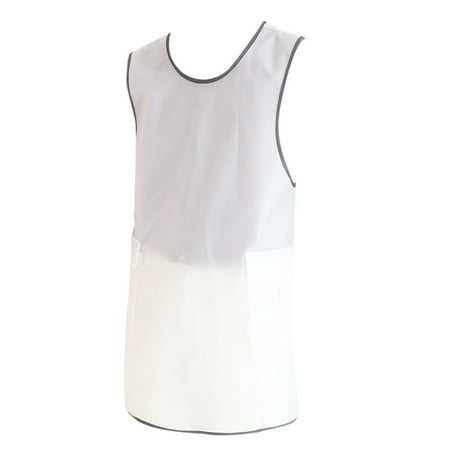 Kitchen apron 1PC Waterproof Transparent Aprons Eco-friendly TPU Working Aprons Multi-purpose Household Aprons for Home Store Kitchen Use (Transparent White)