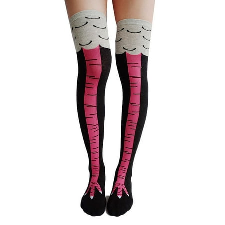 High Chicken Legs Sock Christmas Sock 3D Cartoon Animal Fitness Novelty Leg Knee
