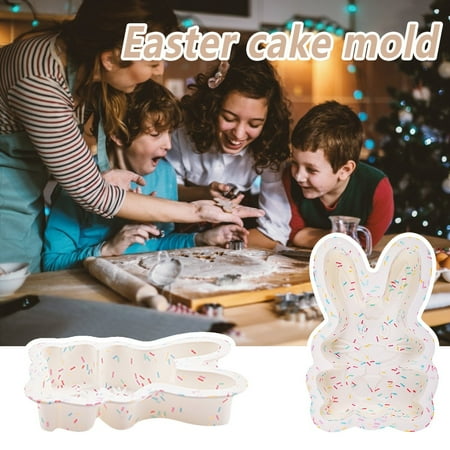 EJWQWQE Easter 1PC Easter Silicone Molding Cake Diy Color Silicone Rabbit Shape Cake Molding