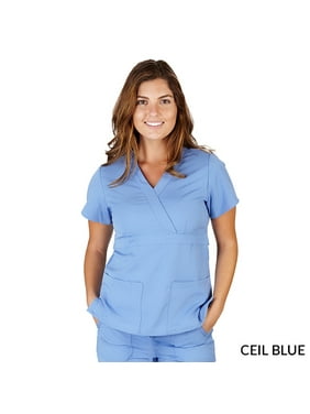 Blue Ultrasoft Scrubs Womens Scrubs Walmart Com