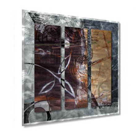 AllMyWalls PALM00005 Calming Leaves Metal Wall Art