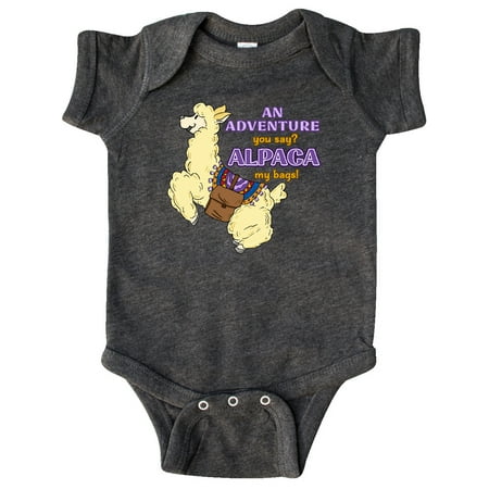 Inktastic Cute Jumping Alpaca-An Adeventure You Say ALPACA my bags! Gift Baby Boy or Baby Girl Bodysuit
Inktastic Cute Jumping Alpaca-An Adeventure You Say ALPACA my bags! Gift Baby Boy or Baby Girl Bodysuit