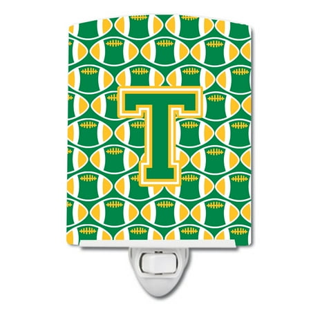 Caroline s Treasures CJ1069-TCNL Letter T Football Green and Gold Ceramic Night Light 6x4x3 multicolor
Caroline s Treasures CJ1069-TCNL Letter T Football Green and Gold Ceramic Night Light 6x4x3 multicolor