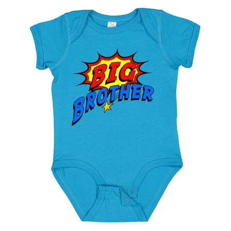 Inktastic Big Brother Superhero Gift Baby Boy Bodysuit