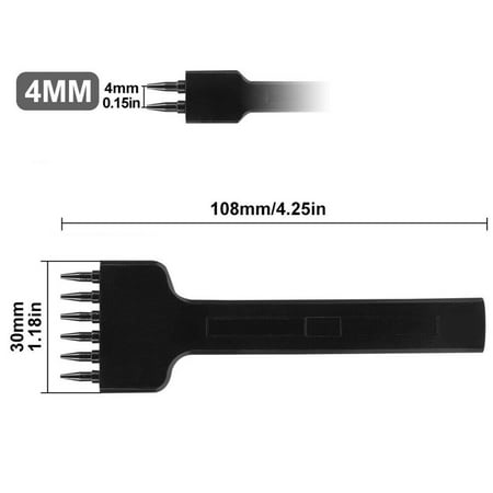 Goodhd 1Pc 4/5/6mm Leather Black Round Hole Row Punch Tool DIY Round Stitching Punch
Goodhd 1Pc 4/5/6mm Leather Black Round Hole Row Punch Tool DIY Round Stitching Punch