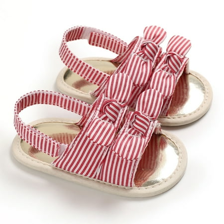 Infant Anti-slip Flat Shoes Solid Color/ Stripe Printed Pattern Soft Sole Sandals for Baby Girls
Infant Anti-slip Flat Shoes Solid Color/ Stripe Printed Pattern Soft Sole Sandals for Baby Girls