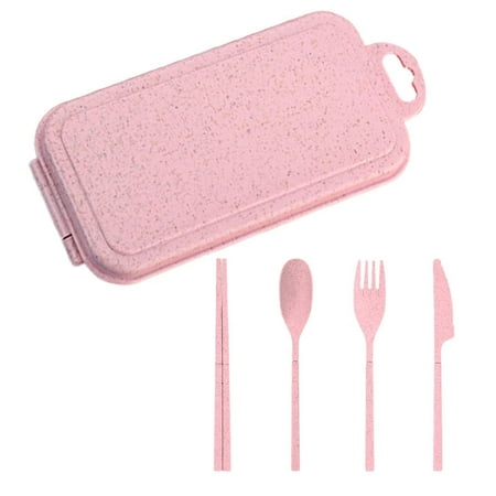 Megawheels 4pcs Straw Wheat Dinnerware Set Portable Tableware Cutter Fork Spoon Chopsticks Set Travel Cutlery Set Kitchen Utensil Box
Megawheels 4pcs Straw Wheat Dinnerware Set Portable Tableware Cutter Fork Spoon Chopsticks Set Travel Cutlery Set Kitchen Utensil Box