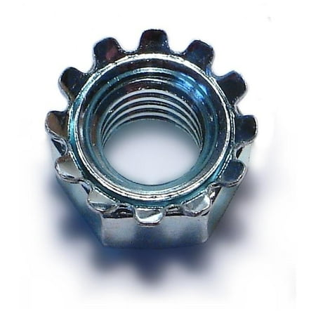 3/8 -16 Zinc Plated Grade 2 Steel Coarse Thread Kep Lock Nuts