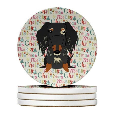 Merry Christmas Wire Haired Dachshund Dapple Large Sandstone Coasters Pack of 4 4 in x 4 in
Merry Christmas Wire Haired Dachshund Dapple Large Sandstone Coasters Pack of 4 4 in x 4 in
