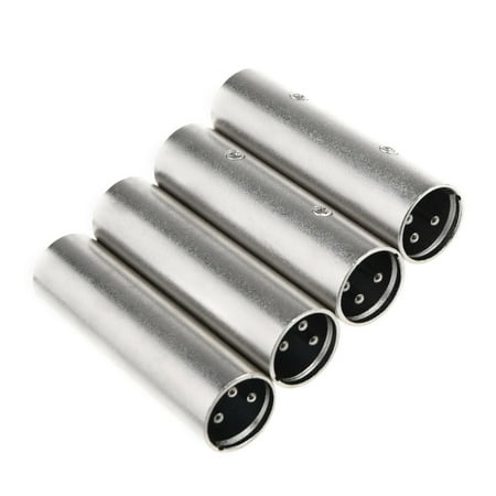 4Pcs 3Pole XLR Cable Coupler Male to Male Types for Microphones Mixing Consoles
4Pcs 3Pole XLR Cable Coupler Male to Male Types for Microphones Mixing Consoles