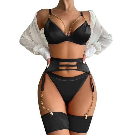Women Exotic Lingerie Steel Ring Nightdress Patchwork Double Layer 3 PCS Couples Spring Summer Casual Club Party Vacation Sleepwear Nightwear Gifts To Lovers
Women Exotic Lingerie Steel Ring Nightdress Patchwork Double Layer 3 PCS Couples Spring Summer Casual Club Party Vacation Sleepwear Nightwear Gifts To Lovers