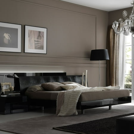 Rossetto Nightfly Black Platform Bed