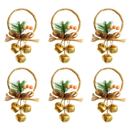 Baywell Christmas Jingle Bells Door Hanger Ornaments 6 Pack Christmas Bell Hanging Decoration Christmas Bell Pendant for Christmas Tree Decorations
Baywell Christmas Jingle Bells Door Hanger Ornaments 6 Pack Christmas Bell Hanging Decoration Christmas Bell Pendant for Christmas Tree Decorations