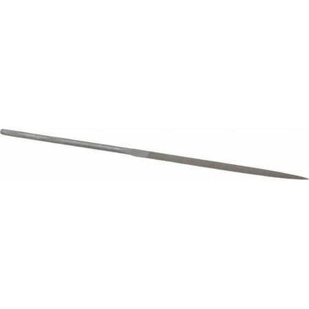 Nicholson 5-1/2 Needle Precision Swiss Pattern Three Square File 2 Cut 2-1/2 LOC with Handle