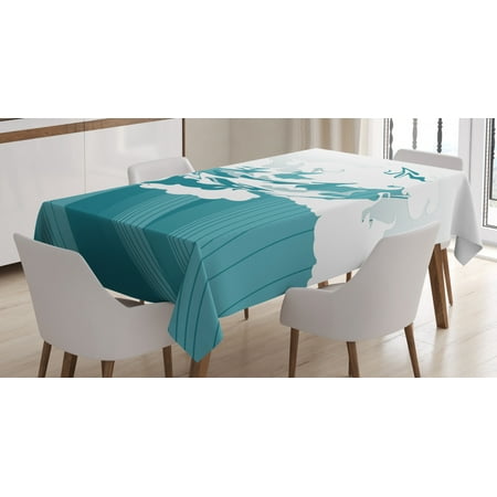 Japanese Wave Tablecloth East Oriental Watercolor Style Artistic Waves Pattern Rectangular Table Cover for Dining Room Kitchen 52 X 70 Inches Pale Petrol Blue Baby Blue White by Ambesonne
Japanese Wave Tablecloth East Oriental Watercolor Style Artistic Waves Pattern Rectangular Table Cover for Dining Room Kitchen 52 X 70 Inches Pale Petrol Blue Baby Blue White by Ambesonne