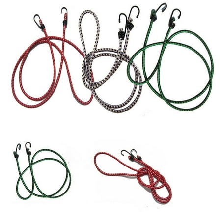 AOWA 1 Stretch Elastic Bungee Cords Hooks Bikes Rope