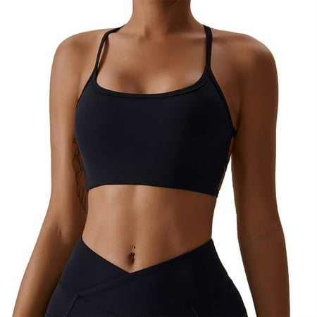 Women s Sports Bra Padded Bustier Women s Bra without Underwire Spaghetti Straps Cross Back Design Push Up Bra Sports Bra Top for Yoga Fitness
Women s Sports Bra Padded Bustier Women s Bra without Underwire Spaghetti Straps Cross Back Design Push Up Bra Sports Bra Top for Yoga Fitness