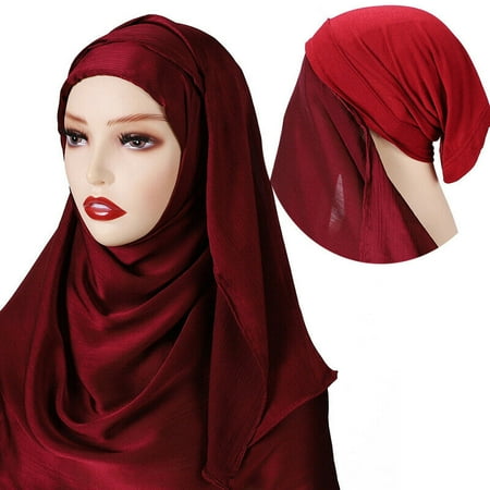 Women Muslim Hijab Headscarf With Inner Bonnet Cap Instant Turban Wrap Amira Hat
Women Muslim Hijab Headscarf With Inner Bonnet Cap Instant Turban Wrap Amira Hat