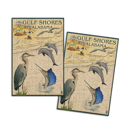 Gulf Shores Alabama Nautical Chart (4x6 Birch Wood Postcards 2-Pack Stationary Rustic Home Wall Decor)
Gulf Shores Alabama Nautical Chart (4x6 Birch Wood Postcards 2-Pack Stationary Rustic Home Wall Decor)