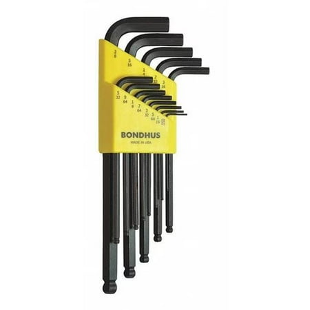 Bondhus BHS-10937 SAE L-Shape Hex Key Set - 13 Piece
