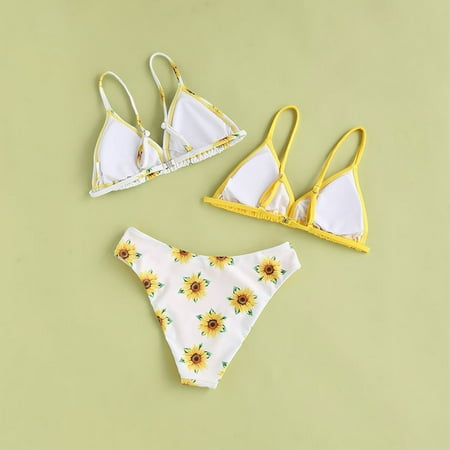Gubotare Toddler Baby Girl s 3 Piece Swimsuits Sunflowers Prints Bikini Bathing Suit Briefs Girls Bikini Swimming Suit for Girls Yellow 8-10 Years
Gubotare Toddler Baby Girl s 3 Piece Swimsuits Sunflowers Prints Bikini Bathing Suit Briefs Girls Bikini Swimming Suit for Girls Yellow 8-10 Years