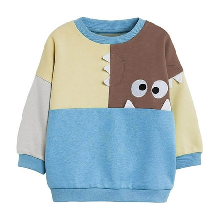Bjutir Toddler Boys Shirts Tops Hoodie Autumn Cute Cartoon Pullover Pure Cotton Color Matching Long Sleeved Childrens Hoodie Blue 12-18 Months
Bjutir Toddler Boys Shirts Tops Hoodie Autumn Cute Cartoon Pullover Pure Cotton Color Matching Long Sleeved Childrens Hoodie Blue 12-18 Months