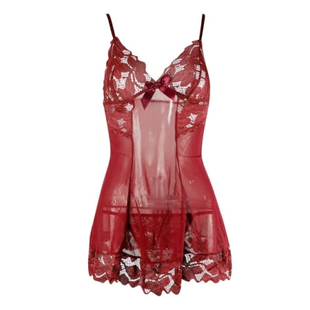 Quealent Plus Size Lingerie For Women Women Lingerie Lace Babydoll Strap Chemise Halter Teddy V neck Sleepwear Red XL
Quealent Plus Size Lingerie For Women Women Lingerie Lace Babydoll Strap Chemise Halter Teddy V neck Sleepwear Red XL