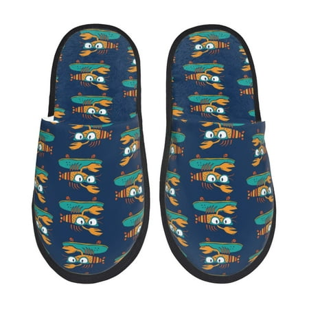 Rateoe Skateboard Rides Cartoon Lobster Pattern Fuzzy Slippers Fuzzy Soft House Slippers Plush Furry Warm Cozy Open Toe Fluffy Home Shoes-Medium
Rateoe Skateboard Rides Cartoon Lobster Pattern Fuzzy Slippers Fuzzy Soft House Slippers Plush Furry Warm Cozy Open Toe Fluffy Home Shoes-Medium