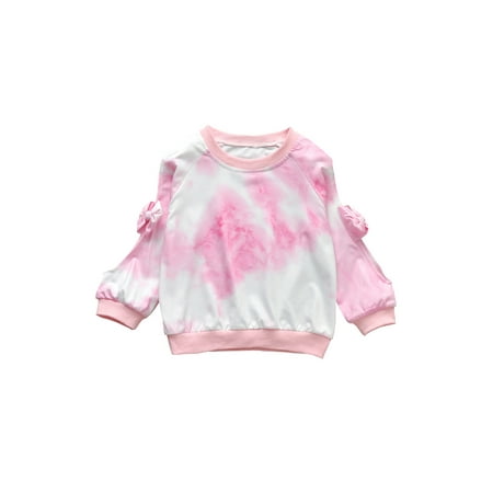 Little Girls Bow Long Sleeve Sweatshirt Autumn and Winter Fashion Tie-dye Pullover Sweater
Little Girls Bow Long Sleeve Sweatshirt Autumn and Winter Fashion Tie-dye Pullover Sweater