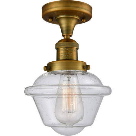 Brushed Brass Tone Semi Flush 8 Wide Steel/Cast Brass/Glass Medium Base LED 1 Light Fixture
Brushed Brass Tone Semi Flush 8 Wide Steel/Cast Brass/Glass Medium Base LED 1 Light Fixture