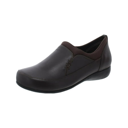 David Tate Womens Mila Leather Slip On Loafers