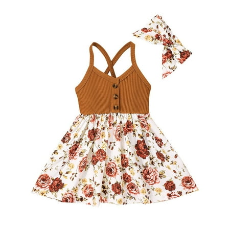 Toddler Baby Girls Dress Skirt Floral Printed Halter Dress Summer Casual Lovely Clothes Birthday Gift Baby Sundress Streetwear
Toddler Baby Girls Dress Skirt Floral Printed Halter Dress Summer Casual Lovely Clothes Birthday Gift Baby Sundress Streetwear