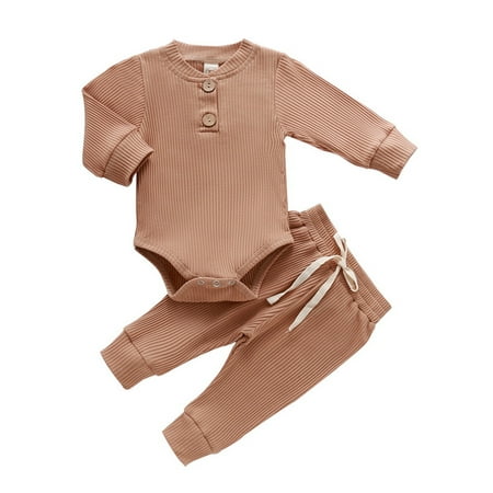 VSNOW Newborn Baby Girl Boy Solid Color Long Sleeve Romper Pants 2-Piece Outfit Set Clothes 12-18 Months
VSNOW Newborn Baby Girl Boy Solid Color Long Sleeve Romper Pants 2-Piece Outfit Set Clothes 12-18 Months