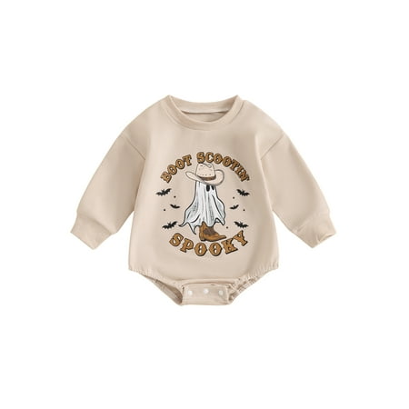 IVEMOULODEC Baby Girls Boys Sweatshirts Rompers Halloween Clothes Letter Ghost Print Long Sleeve Toddler Fall Bodysuits
IVEMOULODEC Baby Girls Boys Sweatshirts Rompers Halloween Clothes Letter Ghost Print Long Sleeve Toddler Fall Bodysuits