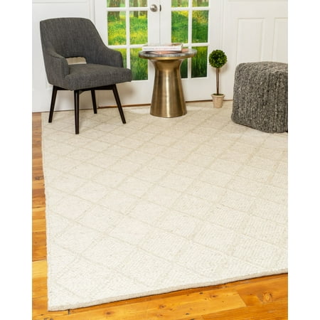 Natural Area Rugs Divani Ivory Wool Rug, 6' x 9'
