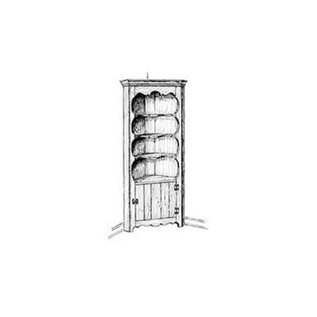 Woodworking Project Paper Plan to Build Deluxe Corner Cabinet
