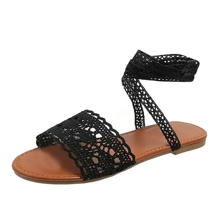 Sandals Fashion Women Summer Lace Up Casual Open Toe Flat Comfortable Soft Sole Beach Shoes Sandals Womens Shoes
Sandals Fashion Women Summer Lace Up Casual Open Toe Flat Comfortable Soft Sole Beach Shoes Sandals Womens Shoes