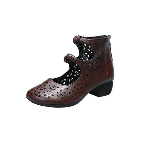 Eloshman Ladies Lightweight Chunky Heels Pumps Travel Anti Slip Casual Back Zipper Ankle Boot
Eloshman Ladies Lightweight Chunky Heels Pumps Travel Anti Slip Casual Back Zipper Ankle Boot