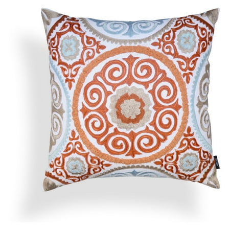 A1 Home Collections Harper Suzani Tangerine Pillow
