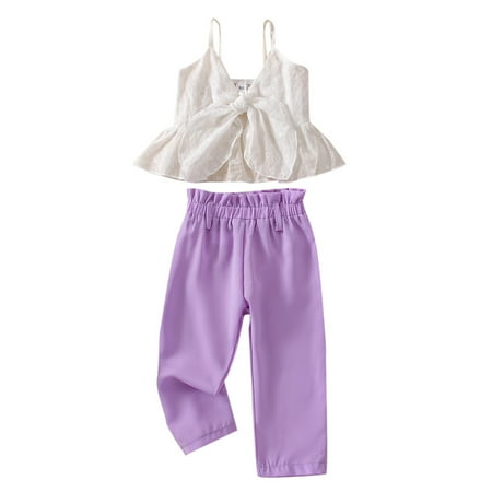 GWAABD Toddler Girl Clothes Sets White Cotton Toddler Kids Girls Sleeveless Vest Tops Solid Pants Outfits Set 2PCS 80
GWAABD Toddler Girl Clothes Sets White Cotton Toddler Kids Girls Sleeveless Vest Tops Solid Pants Outfits Set 2PCS 80