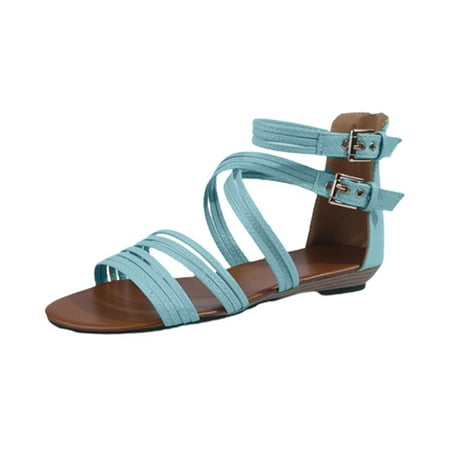 Gladiator Sandals for Women Flat Girls Wedding Dressy Casual Summer Beach Travel Strappy Sandals Dress Trendy Roman Shoes with Zipper
Gladiator Sandals for Women Flat Girls Wedding Dressy Casual Summer Beach Travel Strappy Sandals Dress Trendy Roman Shoes with Zipper