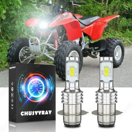 For Honda Sportrax TRX400EX 1999-2008 - 2x 6000K White LED Headlights Bulbs Kit