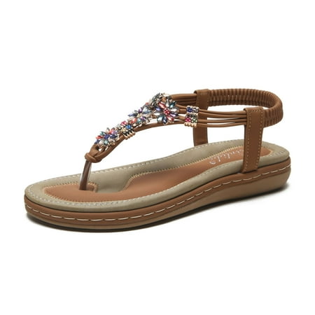 Women Glitter Rhinestone Decor Ankle Strap Sandals Elastic Casual Open Toe Bohemian Sandals Wedding Dress Sandals
Women Glitter Rhinestone Decor Ankle Strap Sandals Elastic Casual Open Toe Bohemian Sandals Wedding Dress Sandals