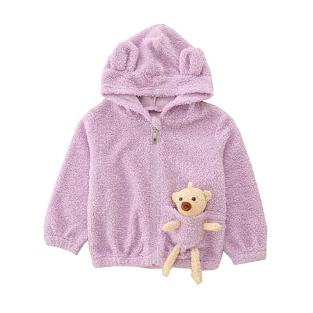 Nokpsedcb Toddler Infant Baby Boy Girl Plush Long Sleeve Solid Color Hooded Zipper Coat Purple 3-4 Years
Nokpsedcb Toddler Infant Baby Boy Girl Plush Long Sleeve Solid Color Hooded Zipper Coat Purple 3-4 Years
