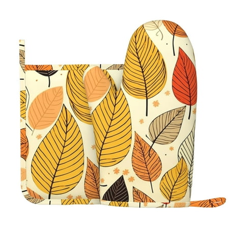XMXY Oven Mitts and Pot Holders 2 Pcs Sets Abstract Plant Nature Autumn Heat Resistant Silicone Cooking Gloves for Grill Baking BBQ Kitchen Decor
XMXY Oven Mitts and Pot Holders 2 Pcs Sets Abstract Plant Nature Autumn Heat Resistant Silicone Cooking Gloves for Grill Baking BBQ Kitchen Decor